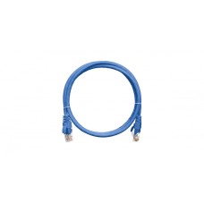 Шнур коммутационный 2хRJ45/8P8C, U/UTP, 4 пары, Кат.5е, LSZH, синий (0,3м) NIKOMAX NMC-PC4UD55B-003-C-BL